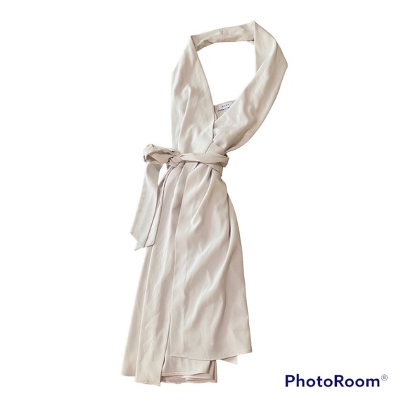 Reiss Piper Halter Wrap Midi Dress - Picture 3 of 4